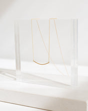 Load image into Gallery viewer, 14K Gold Short Arc Necklace
