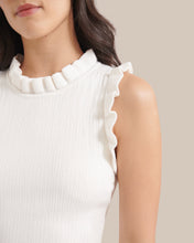 Load image into Gallery viewer, Azza Sleeveless Ruffle Trim Blouse
