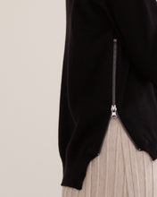 Load image into Gallery viewer, Carla Side-Zip Cashmere-Blend Sweater