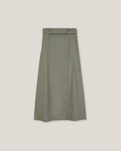 Load image into Gallery viewer, Devon Belted Wrap Linen Skirt