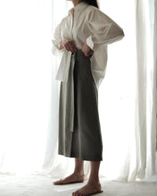 Load image into Gallery viewer, Devon Belted Wrap Linen Skirt