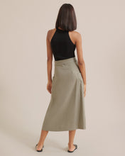 Load image into Gallery viewer, Devon Belted Wrap Linen Skirt
