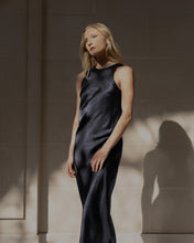 Load image into Gallery viewer, Eden High-Neck Satin Dress