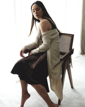 Load image into Gallery viewer, Eden High-Neck Satin Dress
