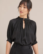Load image into Gallery viewer, Gabrielle Ruched-Sleeve Blouse