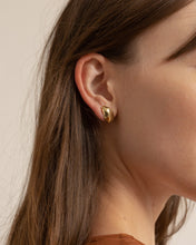 Load image into Gallery viewer, Gold Enfold Earrings