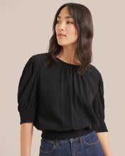Load image into Gallery viewer, Jesy Smocked Short-Sleeve Blouse