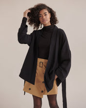 Load image into Gallery viewer, Kenna Oversized Tie-Front Jacket