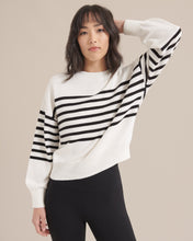 Load image into Gallery viewer, Mae Billow Sleeve Striped Sweater