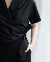 Load image into Gallery viewer, Nimah Cropped Wrap Blouse