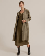 Load image into Gallery viewer, Octavia Button-Front Trench Coat