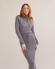 Load image into Gallery viewer, Selena Ribbed Mock-Neck Knit Sweater