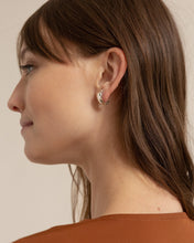 Load image into Gallery viewer, Silver Enfold Earrings