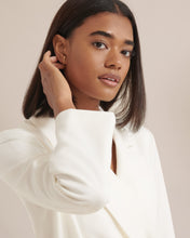 Load image into Gallery viewer, 14K Gold Curved Bar Cuff Earrings
