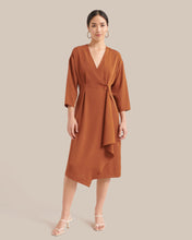 Load image into Gallery viewer, Brendolyn Button-Front Wrap Dress
