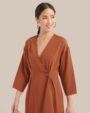 Load image into Gallery viewer, Brendolyn Button-Front Wrap Dress
