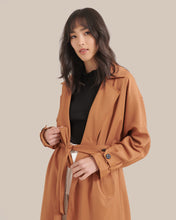 Load image into Gallery viewer, Brenna Tie-Front Trench Coat
