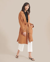 Load image into Gallery viewer, Brenna Tie-Front Trench Coat
