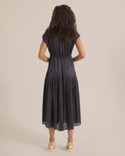 Load image into Gallery viewer, Marie-Rose Satin Pleated Dress
