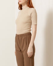 Load image into Gallery viewer, Nadia Mock-Neck Short-Sleeve Sweater
