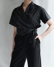 Load image into Gallery viewer, Nimah Cropped Wrap Blouse
