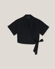 Load image into Gallery viewer, Nimah Cropped Wrap Blouse
