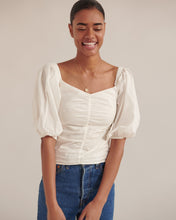 Load image into Gallery viewer, Penny Ruched Off-Shoulder Blouse
