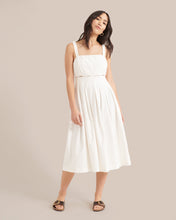 Load image into Gallery viewer, Sadie Tie-Back Pleated Midi Dress
