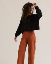 Load image into Gallery viewer, Saya Cropped Crew Neck Sweater
