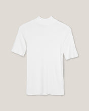 Load image into Gallery viewer, Ting Ting Mock-Neck Short-Sleeve Sweater
