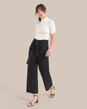Load image into Gallery viewer, Ting Ting Mock-Neck Short-Sleeve Sweater
