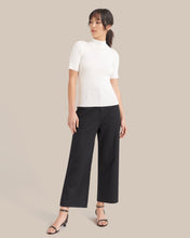 Load image into Gallery viewer, Ting Ting Mock-Neck Short-Sleeve Sweater
