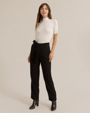 Load image into Gallery viewer, Ting Ting Mock-Neck Short-Sleeve Sweater
